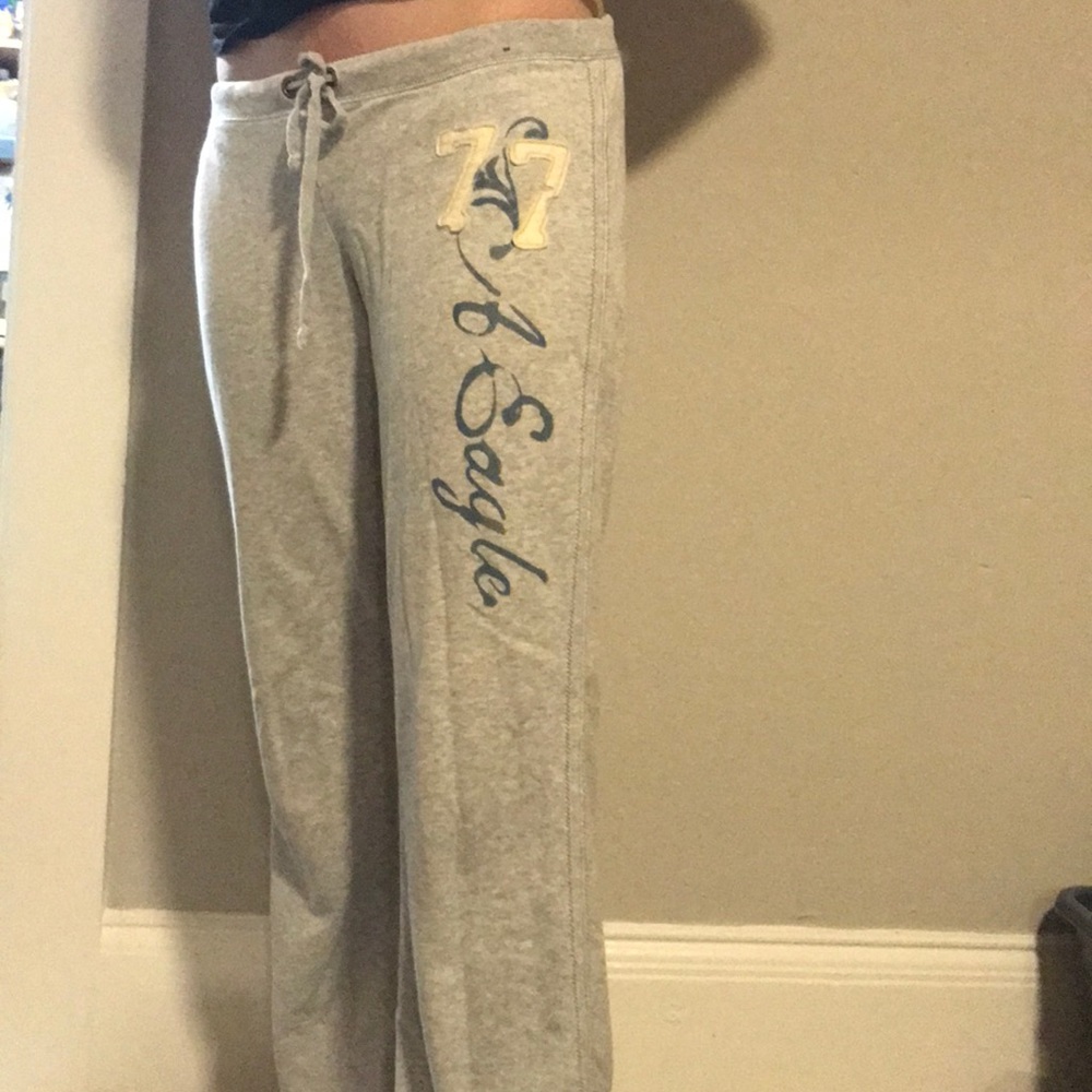 Gray pajama bottoms